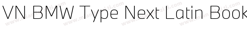 VN BMW Type Next Latin Book字体转换